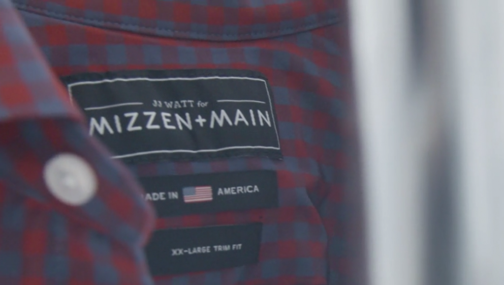 J.J. Watt with Mizzen + Main at The West Studios